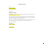 Service Termination Letter Sample example document template 