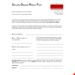 Security Deposit Return Letter: How to Request Your Deposit Back for Your Apartment example document template 