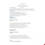Hospital Resume example document template