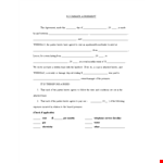 Create a Harmonious Living Space with Our Roommate Agreement Template - Tenants Agree to Terms example document template