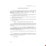 Commonwealth Contract Template - Ensure Legal Compliance example document template