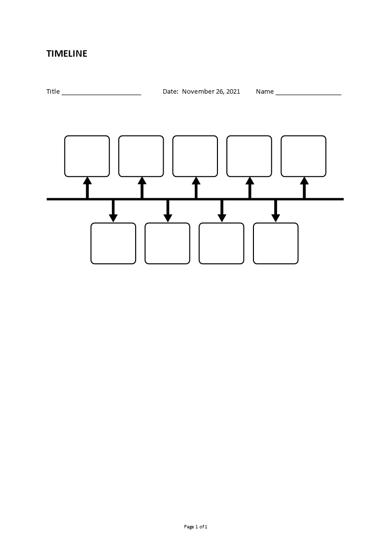printable timeline