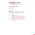 Press Conference example document template