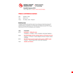 Press Conference example document template 