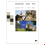 Professional Development Action Plan example document template
