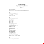 Schedule Example example document template