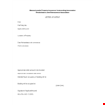 Property Letter of Intent for Applicant | Association Guide example document template