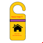 Customize Your Door Hanger Design with Our Professional Template example document template