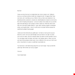 Romantic Love Letter Template - Free Printable and Customizable example document template