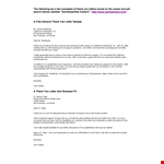 A Thank You Letter for Interview example document template