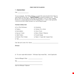 Written Employee Warning Letter - Avoid Future Issues example document template