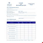 Reference Letter for Nursing Graduate Program: Highlighting Applicant's Ability example document template