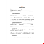 Employment Contract Agreement Template example document template