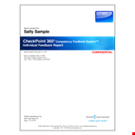 Training Feedbacks example document template 