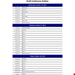 Conference example document template