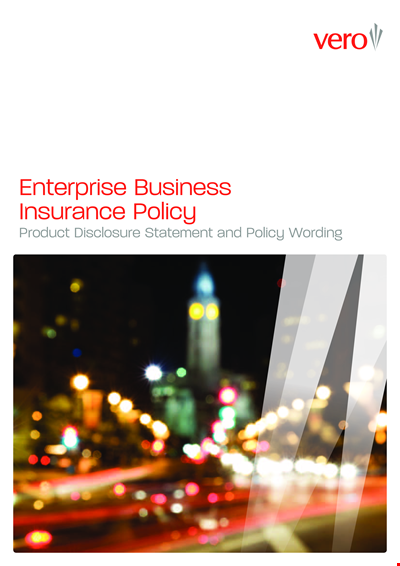 Cover and Protect Your Enterprise with Our Business Policy Template