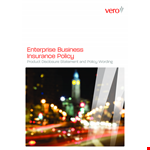 Cover and Protect Your Enterprise with Our Business Policy Template example document template