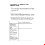 Professional Research And Development Report Template example document template