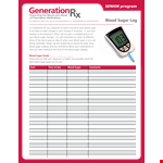 Track Your Blood Sugar Readings with Our Daily Blood Sugar Log example document template