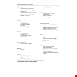Daily Household Chores Checklist example document template