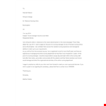 Job Application Letter For Manager Nurse example document template