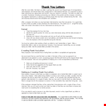 Thank You Letter for Post Internship Interview example document template