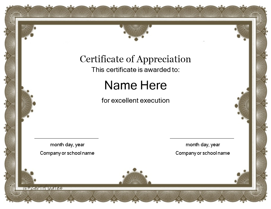 award certificate Main Image award certificate