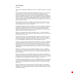 Letter Of Apology Example example document template