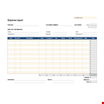 Free Expense Report Template for Employee & Office | Excel & Word example document template