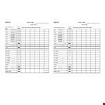 Yahtzee Score Sheets Template example document template