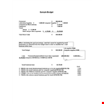 Small Business Budget Template | Track and Manage Your Business Expenses example document template