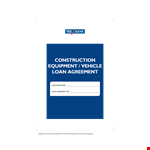 Personal Car Loan Agreement Template - Borrower and Lender Agreement example document template