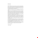 Thank You Letter To Parents For Gifts Example example document template