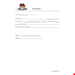 Received Rent Receipt - Easy Record Keeping example document template