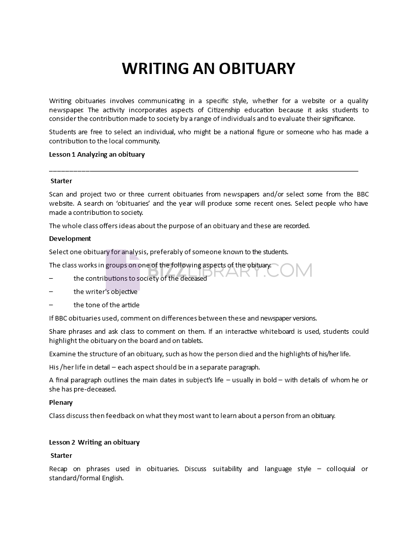 respectful obituary Main Image respectful obituary