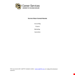Free Business Administration Resume | Marketing | Gain Business Experience | Boulder example document template