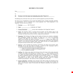 Investment Letter Of Intent Doc example document template