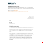 Management Cover Letter example document template