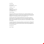 Temporary Resignation Notice Letter example document template