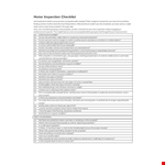 Home Inspection Checklist - Ensure Your House's Safety, Property Inspection Tips example document template