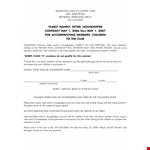 Nanny Housekeeper Contract Sample example document template