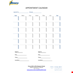 Sample Appointment example document template