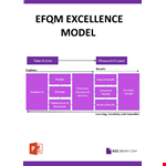 EFQM Business Excellence Model example document template