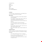 Cook Manager example document template