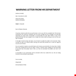 warning-letter-to-employee-for-poor-performance