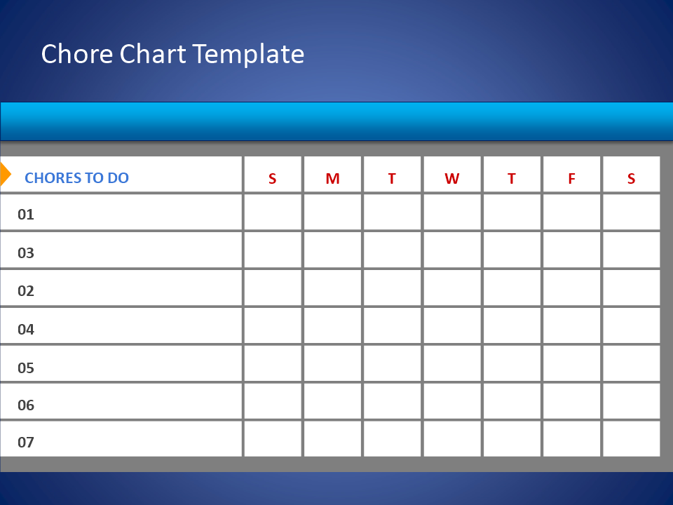 Chore Chart Template