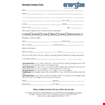 Child Permission Form | Parental Consent Template to Energize example document template