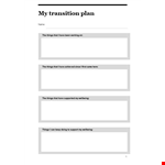 Transition Plan Template | Support Your Team's Wellbeing and Ensure a Smooth Transition example document template