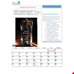 Personal Photo Calendar example document template