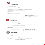 Free Rent Receipt Template - Easily Record and Track Rent Payments example document template